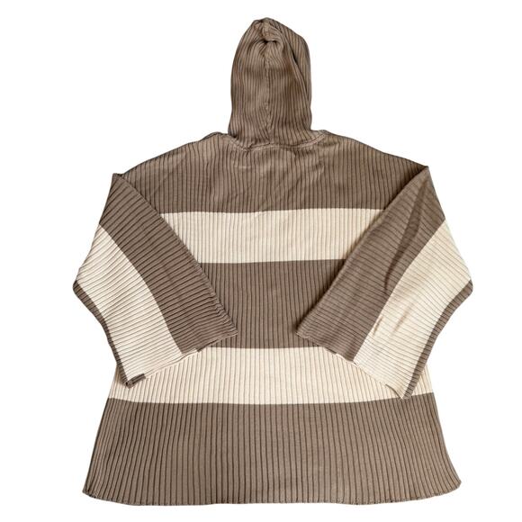 Free People Free-est Brown, Striped, Hoodie, Kami Sweater Set NWT- S/M - Picture 6 of 16